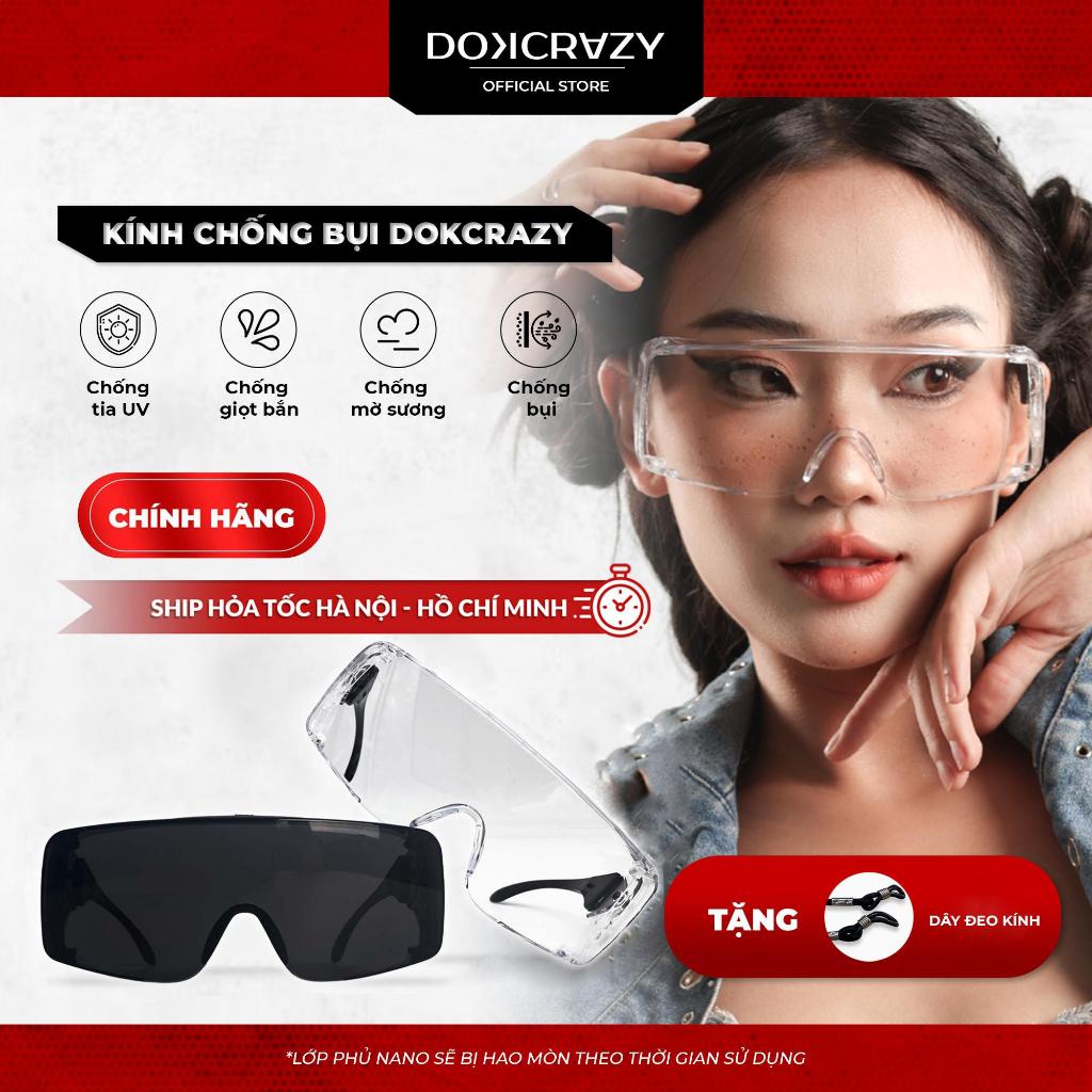 KÍNH CHỐNG BỤI ĐI ĐƯỜNG DOKCRAZY FOGLY CẢN GIÓ, CHO NGƯỜI ĐI XE ĐẠP, XE MÁY, CHỐNG UV400, CHỐNG MỜ HƠI, UNISEX