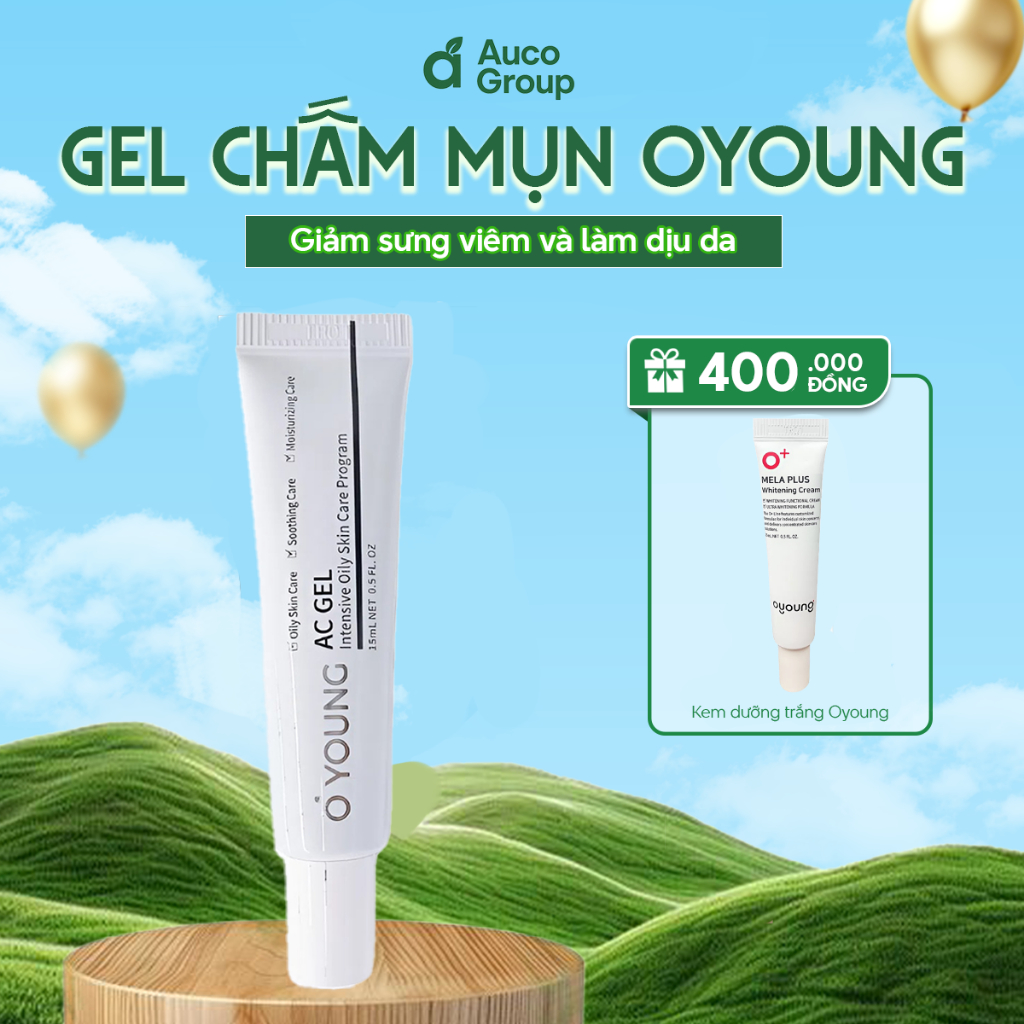 Gel bôi giúp giảm thâm mụn  - Oyoung AC Gel 15ml - Auco Cosmetics