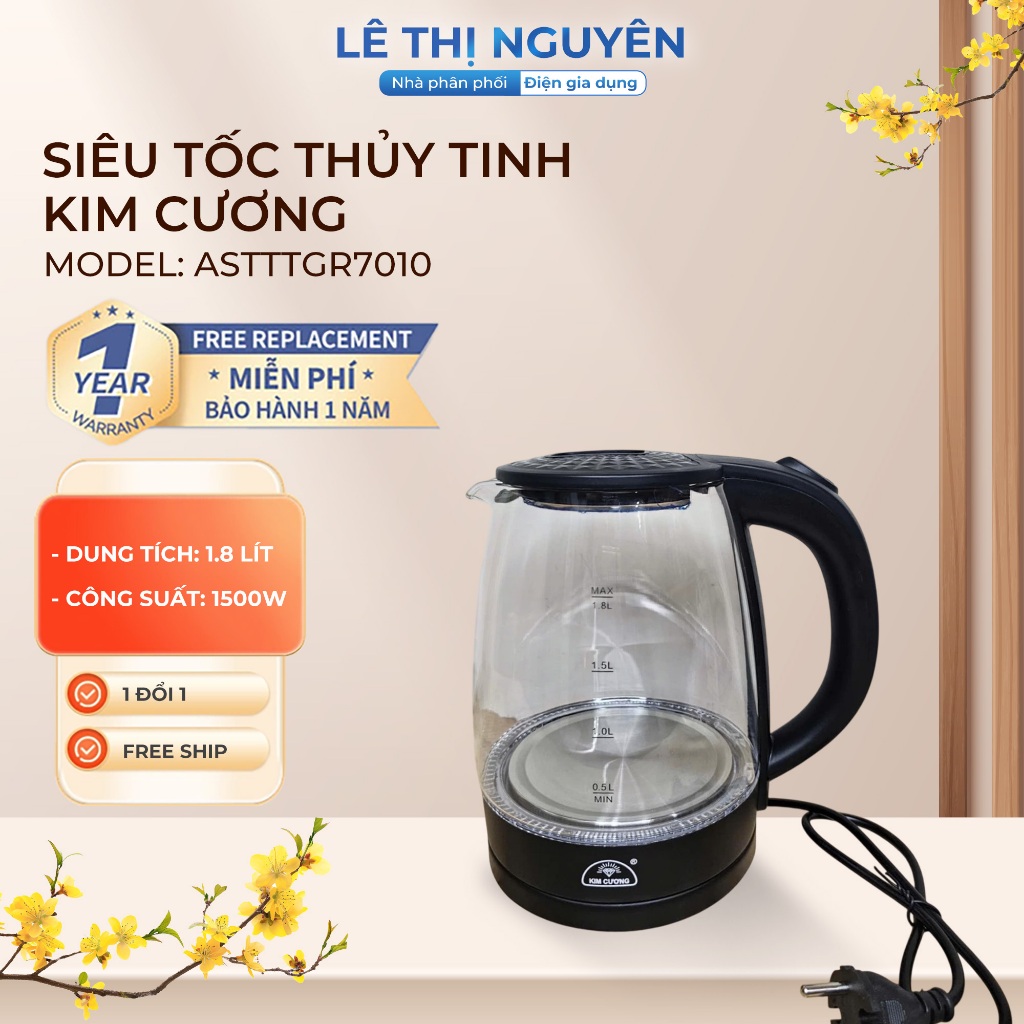 Siêu tốc Kim Cương thủy tinh 1.8 lít ASTTTGR7010