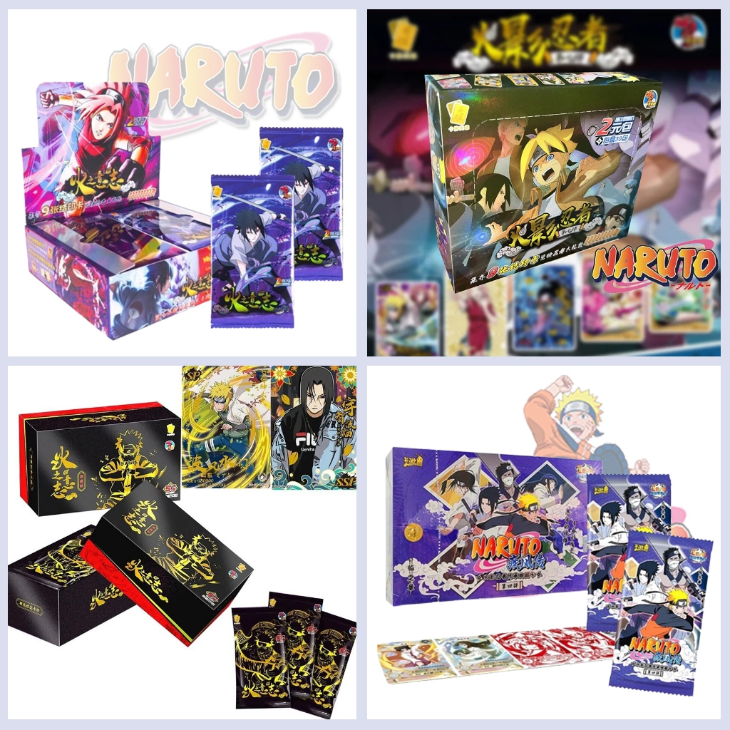 (LT.naruto - FULL BOX) Hộp Pack ảnh thẻ NARUTO set card gacha nhân phẩm anime chibi