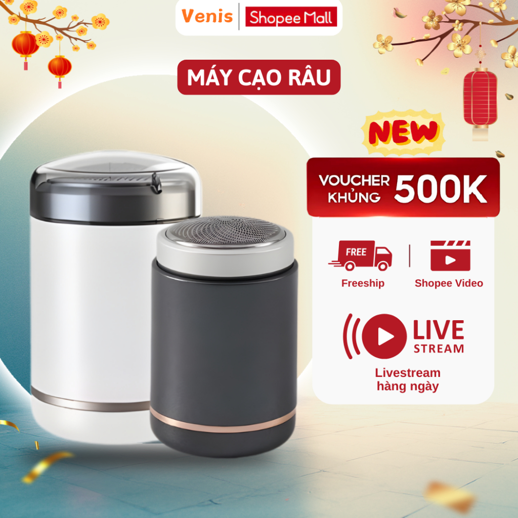 Máy Cạo Râu Điện Mini Bỏ Túi 3 Lưỡi Nhỏ Gọn An Toàn Không Lo Trầy Xước Công Nghệ Nhật Bản - SH588