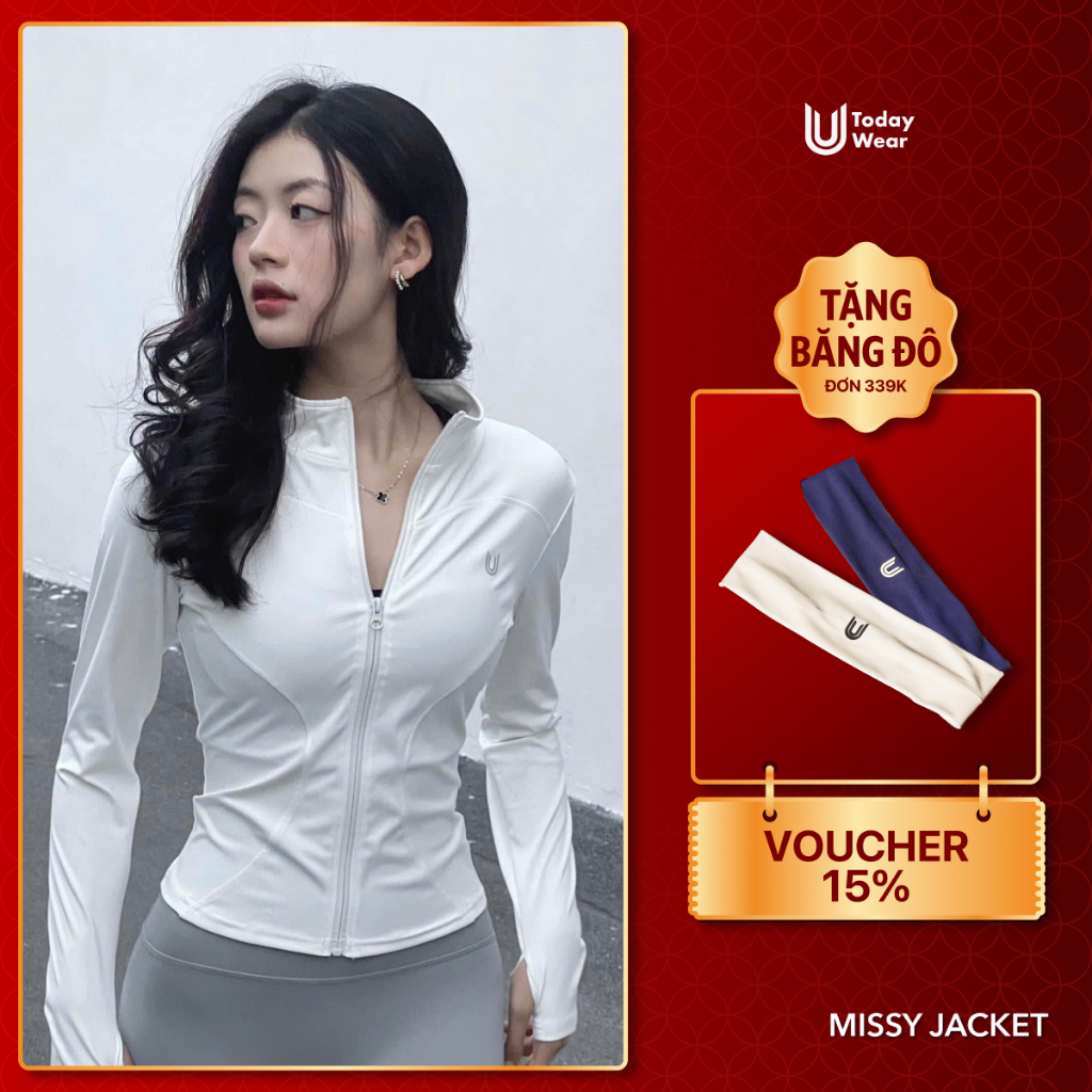 [XẢ KHO ĐÓN TẾT] Áo khoác croptop thể thao nữ Missy Today U Wear tay dài giữ nhiệt tôn dáng ôm body 