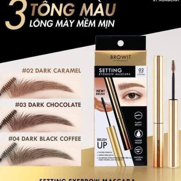 Định Hình Dáng Lông Mày Browit Setting Eyebrow Mascara Nongchat Mascara Lông Mày