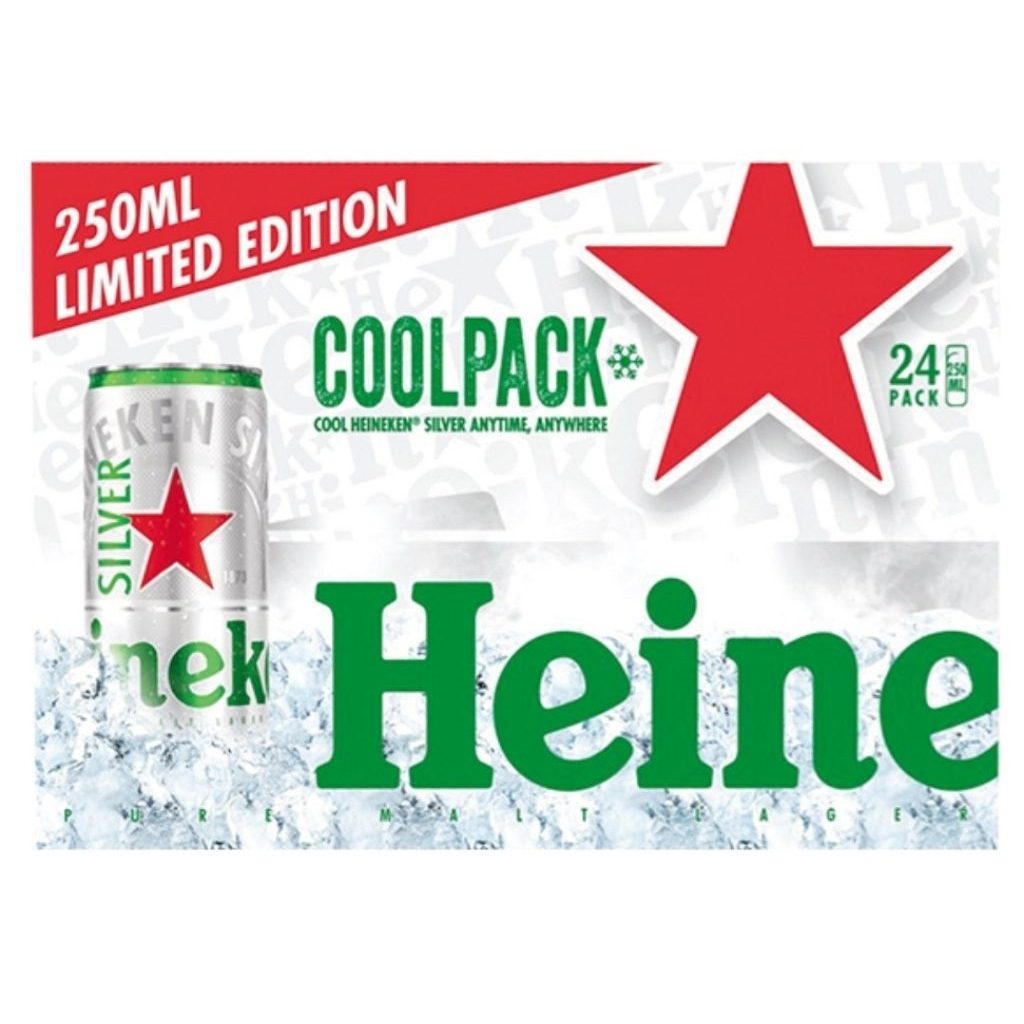 Thùng 24 lon heineken silver 250ml