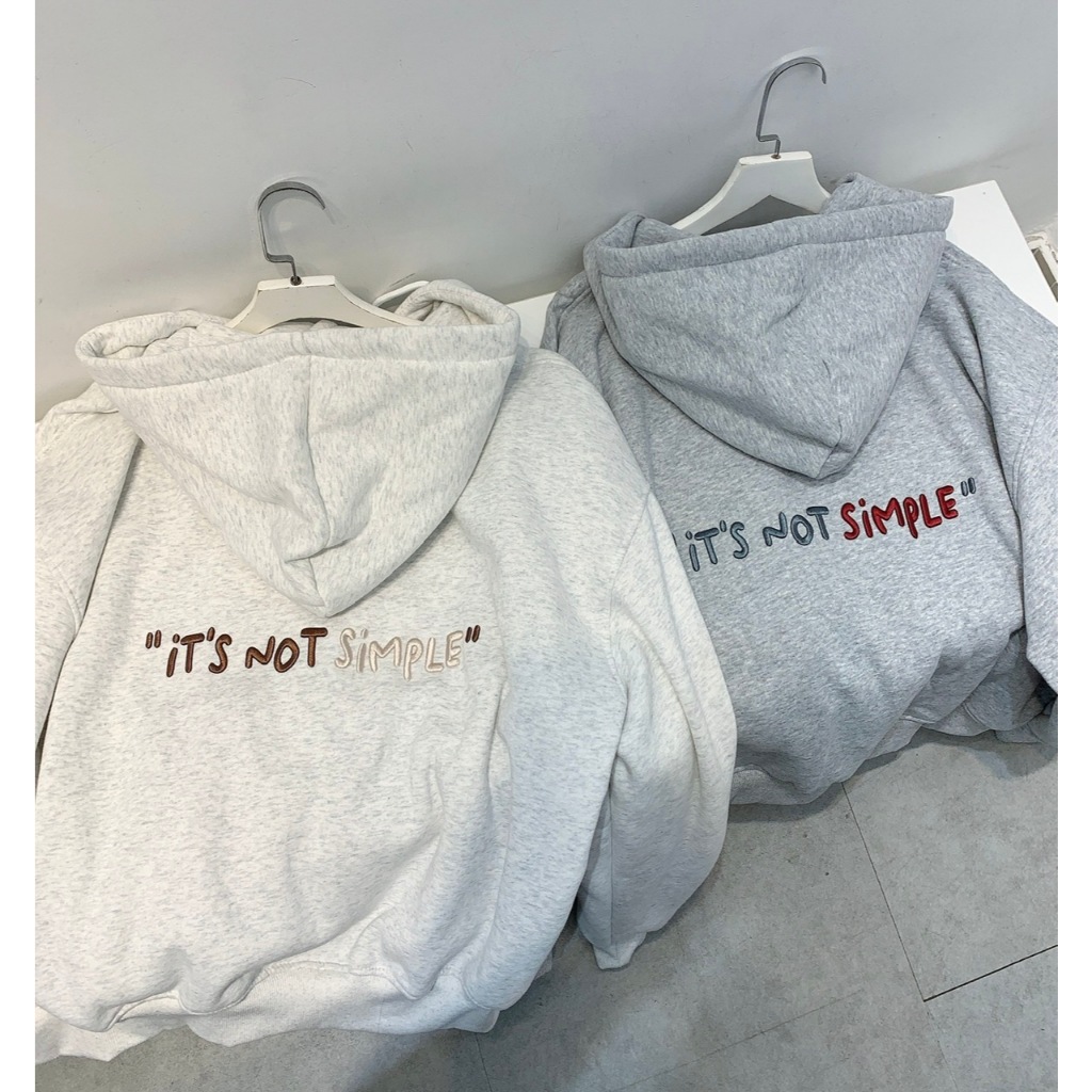 [ NỈ BÔNG KHÔNG XÙ ] Mon Studio – Áo Khoác Nỉ Hoodie Zip Boxy NOT SIMPLE Chống Nắng,Có Túi Trong , Form Rộng Nam Nữ. | BigBuy360 - bigbuy360.vn