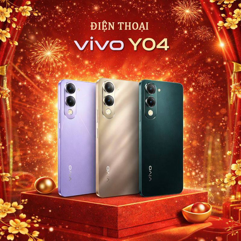 Điện thoại vivo Y04 | 6GB+128GB | | 4GB+128GB | | 4GB+64GB |  - Hàng chính hãng