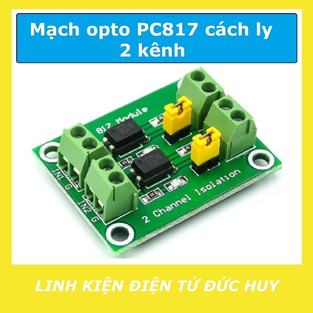 MẠCH OPTO PC817 CÁCH LY QUANG 2 KÊNH