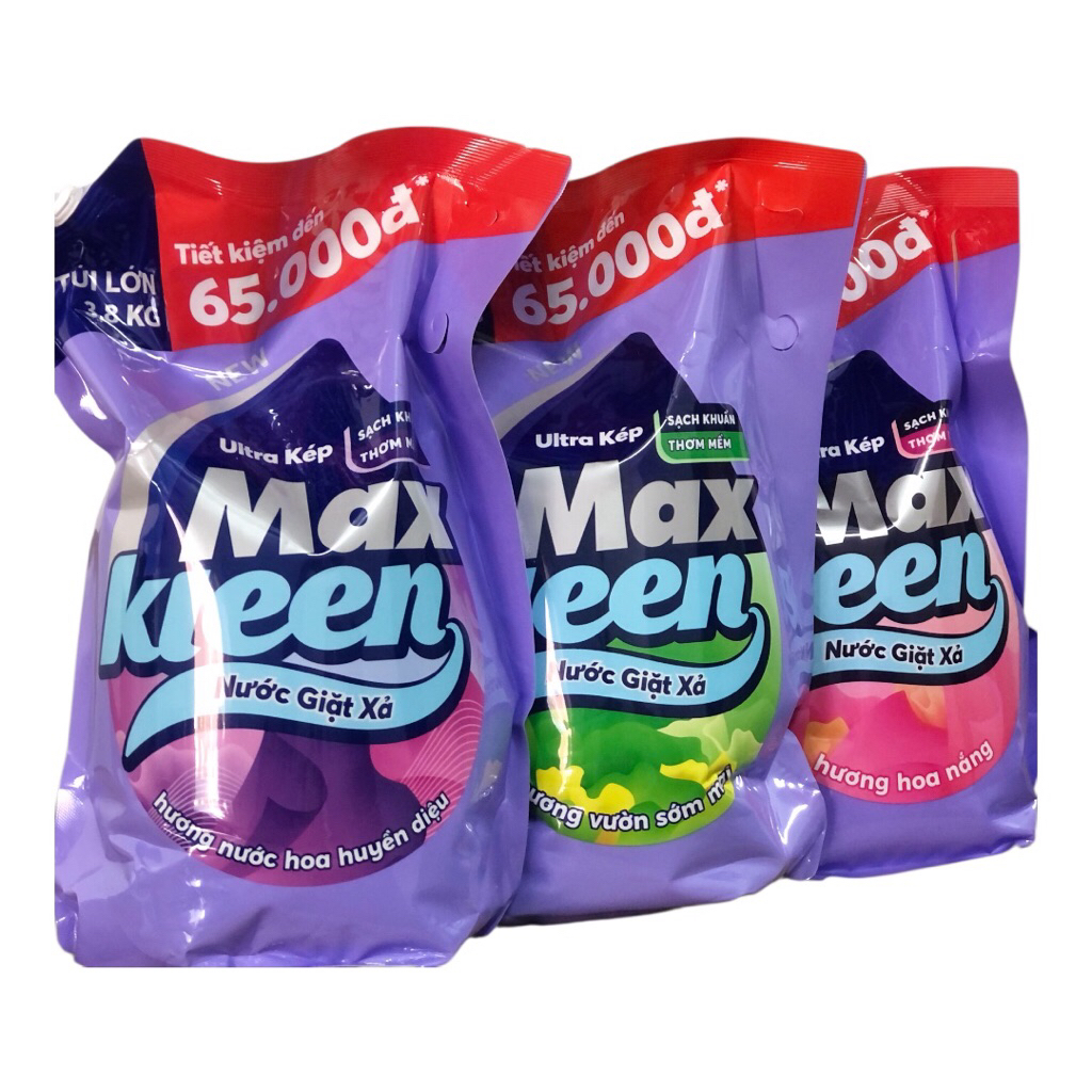 Túi Nước Giặt Xả Max Kleen 3,8kg