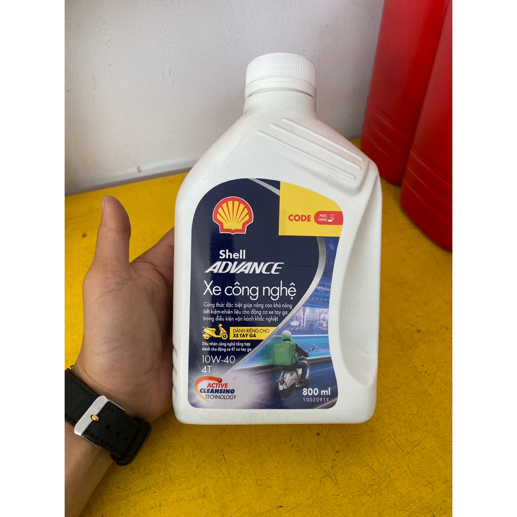 Nhớt Shell Advance Xe công nghệ Scooter 10w40