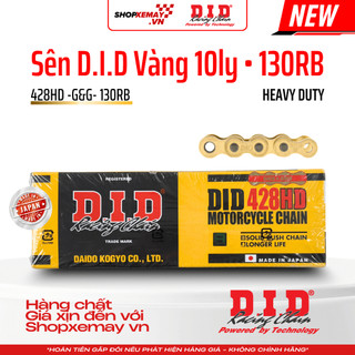 [Made in Japan] Sên Xích DID D.I.D Vàng 10ly 428HD 124 130 132 Mắt | Hàng Chính Hãng | SHOPXEMAYVN