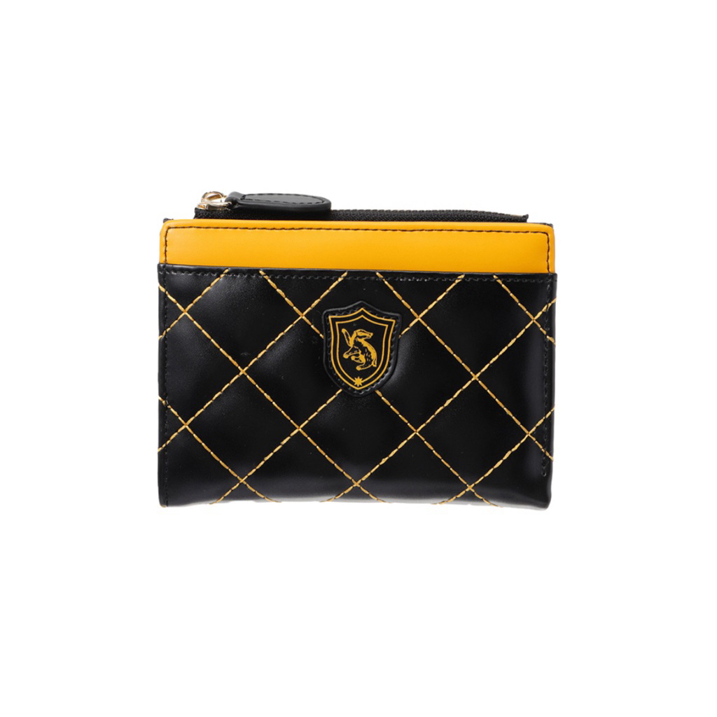 PASS VÍ- Miniso Harry Potter Hufflepuff vàng đen ô trám cá tính nhiều ngăn đựng thẻ- Beauty 2nd chan