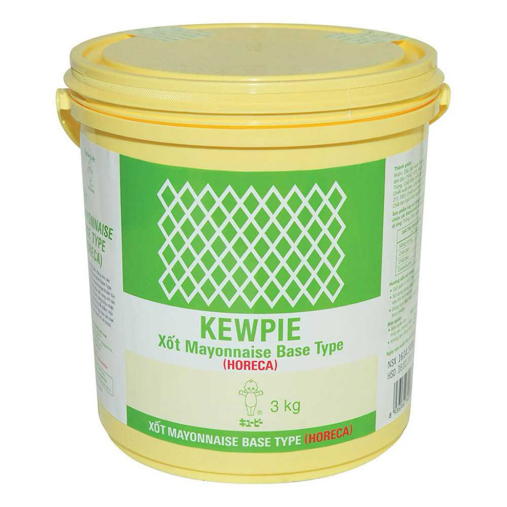 Combo 4 Xốt Mayonnaise Base Type (Horeca) - Kewpie (Xô 3Kg)