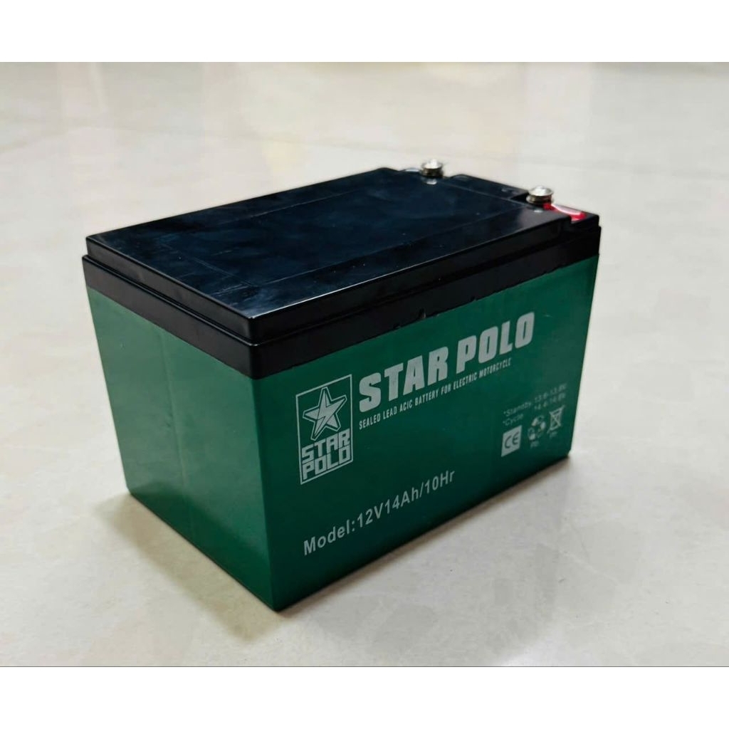 Binh Khô Acqui 12V 14Ah STAR POLO -Dùng Che Bình Phun, Xe Điện Trẻ Em, Loa Kéo Dung Lượng Lớn,Ổn Địn