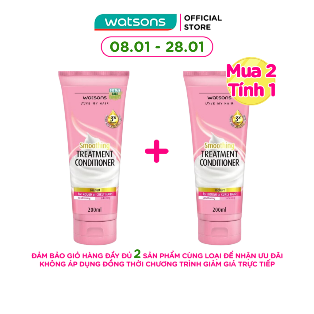 Dầu Xả Watsons Chiết Xuất Từ Sữa Chua 200ml