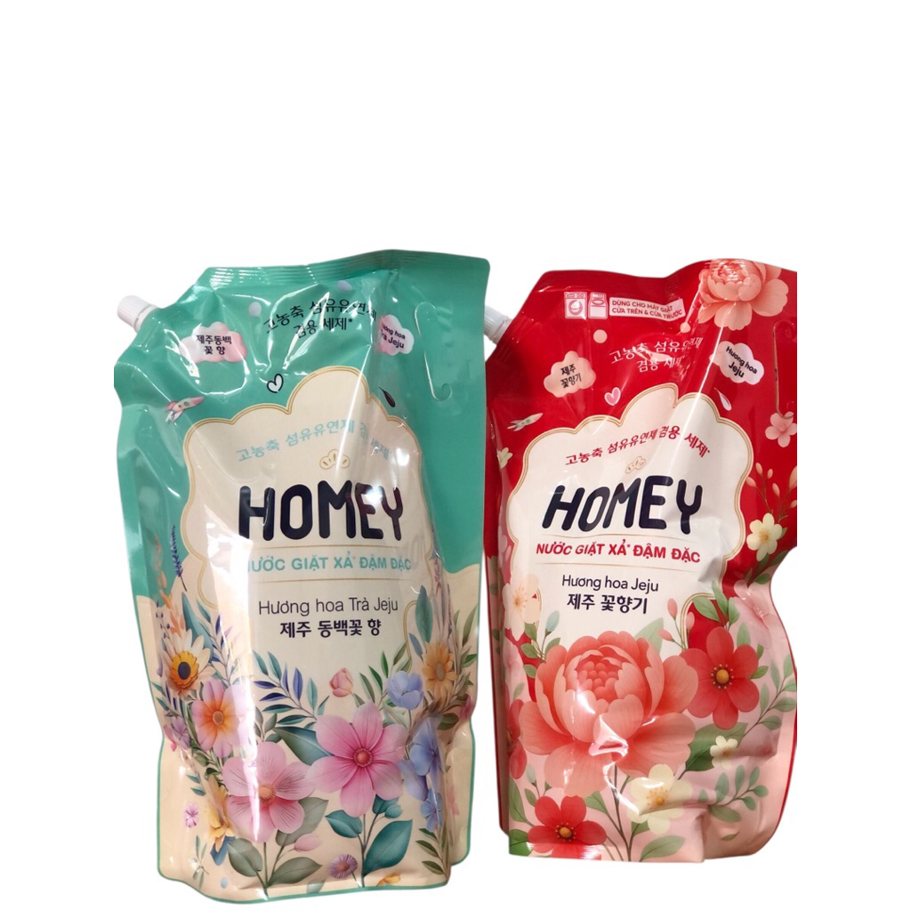 Túi Nước Giặt Xả Đậm Đặc  HOMEY  Hương Hoa 3,4KG