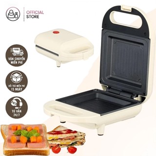 [BH 1 năm]-Máy Nướng Bánh Mì Sandwich Máy Nướng Kẹp Làm Nóng 2 Mặt Rán Trứng Làm đồ ăn Sáng Nhanh Chóng Tiện Lợi