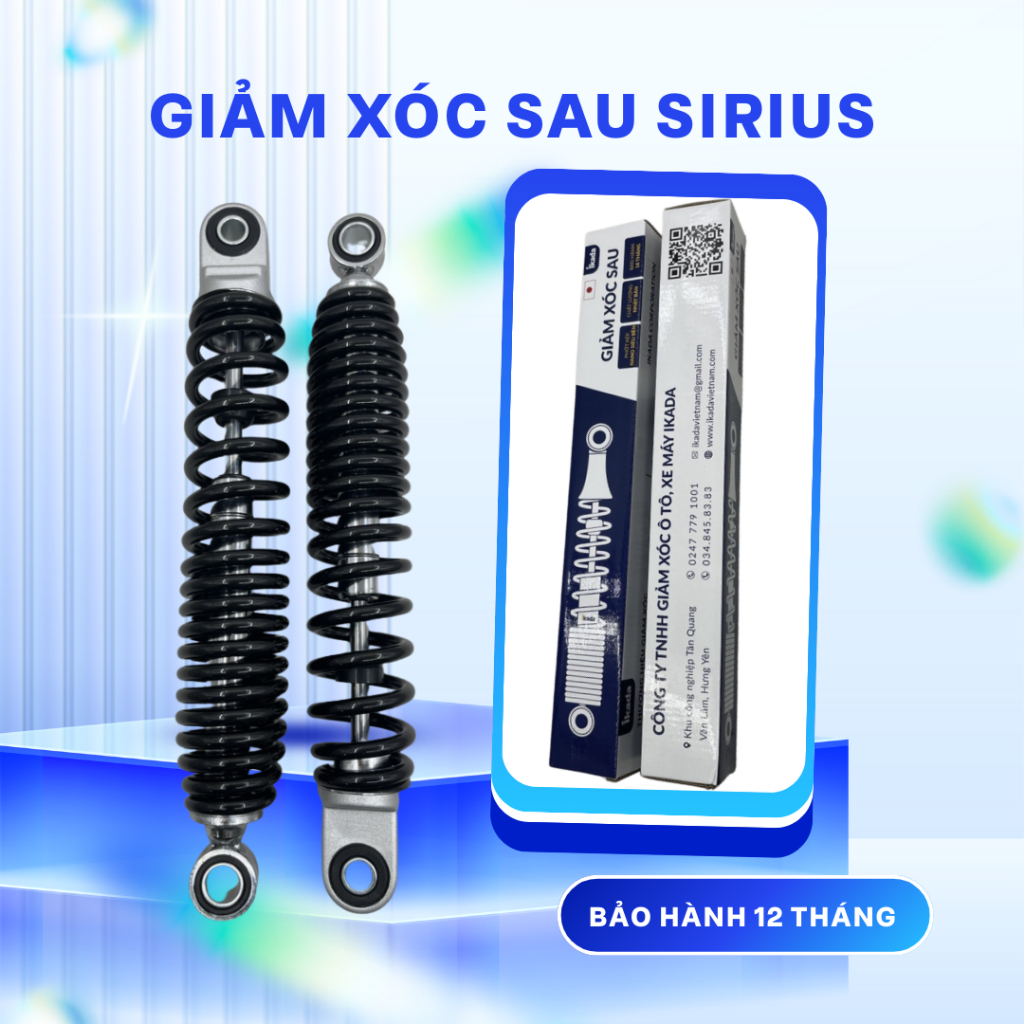 Giảm xóc sau xe Yamaha Sirius 8 - Nhún ổn định, chạy êm hàng ngày