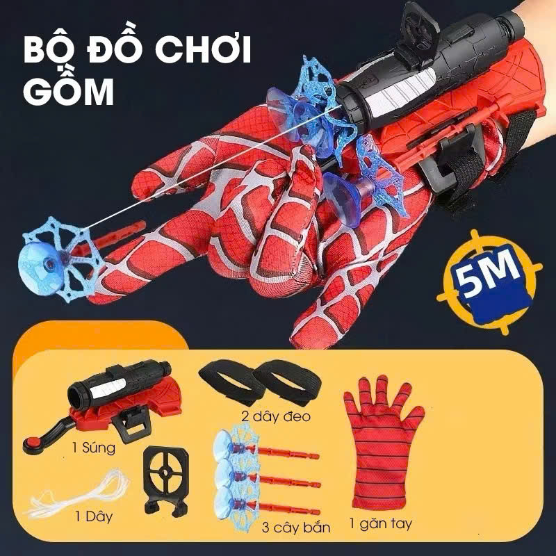 Đồ Chơi Siêu Nhân Spiderman Người Nhện Bắn Tơ Siêu Nhân Nhện Spider Man Cho Bé