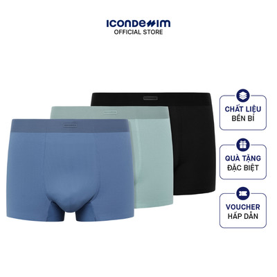 Quần Boxer Nam ICONDENIM Active Logo Box Trunks BXID0059