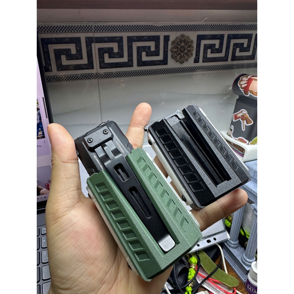 Holster NITECORE EDC37 In 3D – PETG Carbon Siêu Bền | Dạ Quang | Khóa Xoay 360°