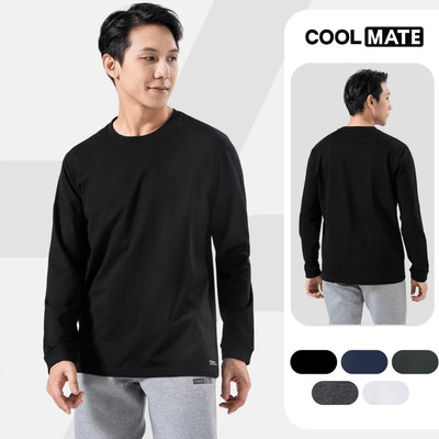 [MUA 2 GIẢM 5%]Áo thun nam dài tay thu đông Cotton Compact Premium chống nhăn, giữ ấm tốt Coolmate