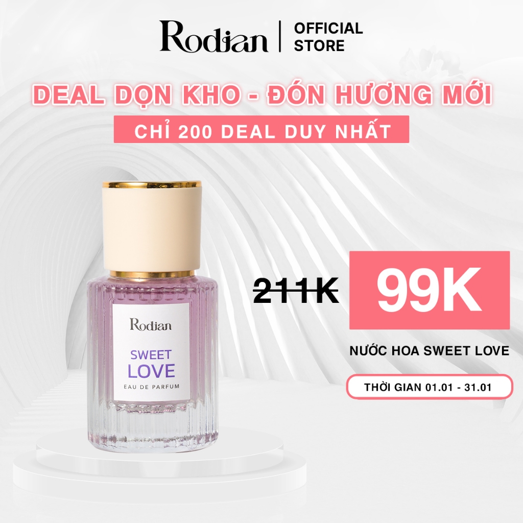 Nước Hoa Rodian Sweet Love 30ml Hương Thơm Ngọt Ngào Quyến Rũ, Gợi Cảm Đậm Chất Nữ Tính