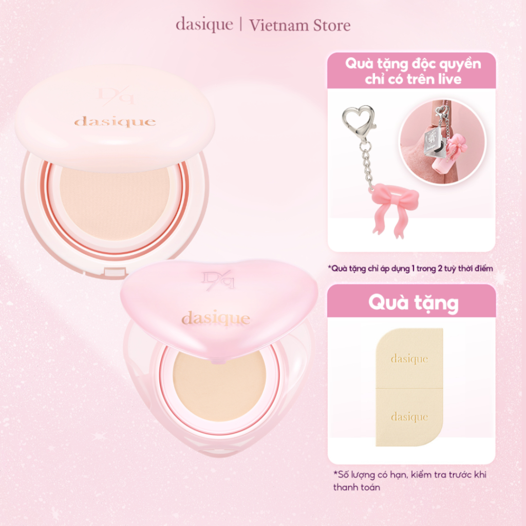 [KOL x dasique] Phấn nước Dasique Water Dewy Gel Cushion SPF 50+ PA++++ (10g/15g)