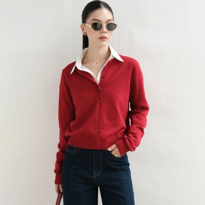 Áo Cardigan Dệt Kim GILLEE Áo Khoác Len Chất Liệu Mềm Mại Thoải Mái Phong Cách Tiểu Thư Thanh Lịch FAH090