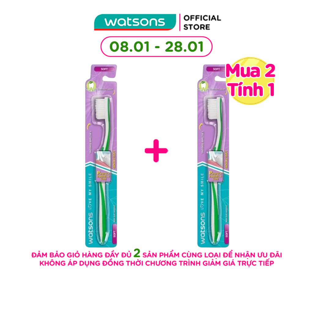 Bàn Chải Đánh Răng Watsons Gentle Soft 1 Cái