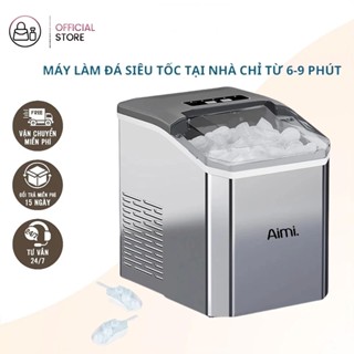 (Có Sẵn)  Máy làm đá mini công suất lớn hoàntoàn tự động 15kg đá Tạo Đá Siêu Tốc Trong 6 - 8 Phút BH 36Tháng