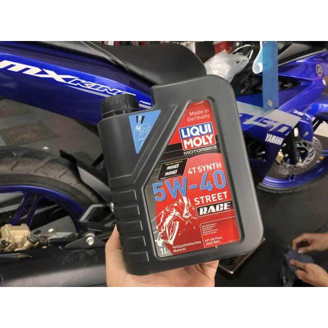 Nhớt Liqui Moly Street Race 5W40 cao cấp cho xe số (1L)