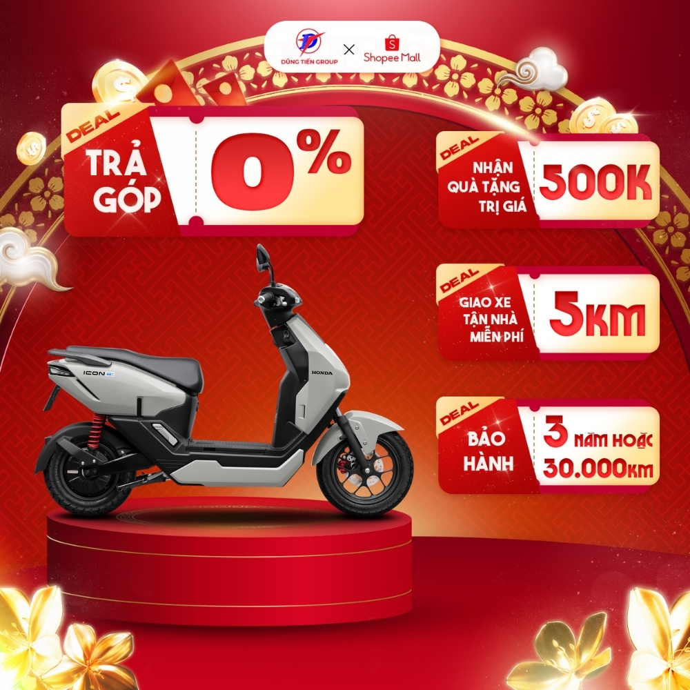 Xe Máy Điện Honda ICON E: - Phiên Bản Thể Thao - 50cc