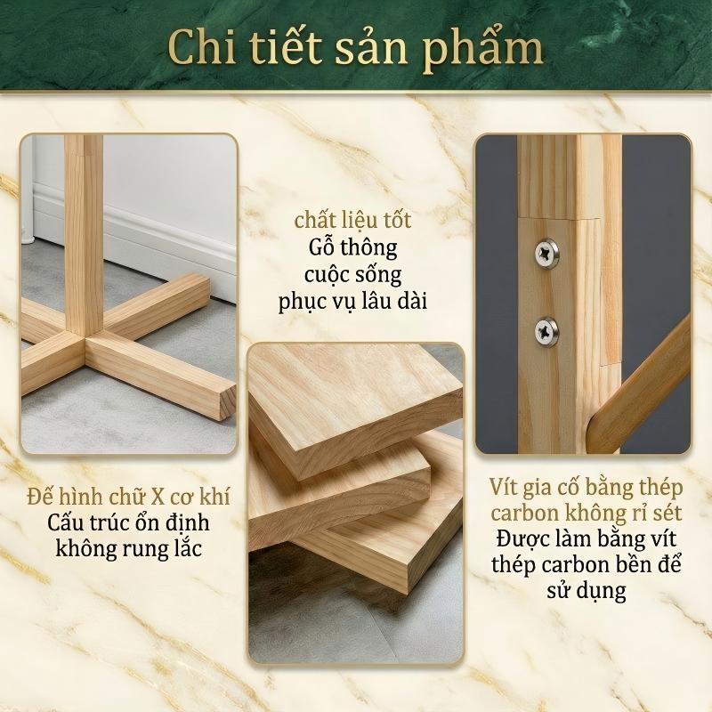 LACCOHUG Cây Treo Quần Áo Đứng Gỗ Thông Móc Quần Áo Gỗ Thiết Kế Lắp Ráp Hiện Đại Trang Trí Nhà Cửa | BigBuy360 - bigbuy360.vn