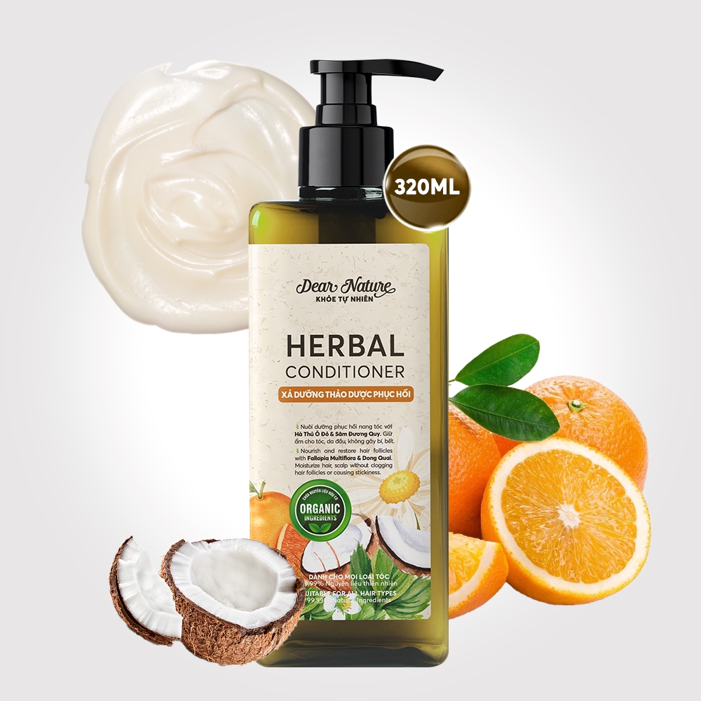 Dầu xả thảo dược phục hồi Dear Nature - HERBAL CONDITIONER