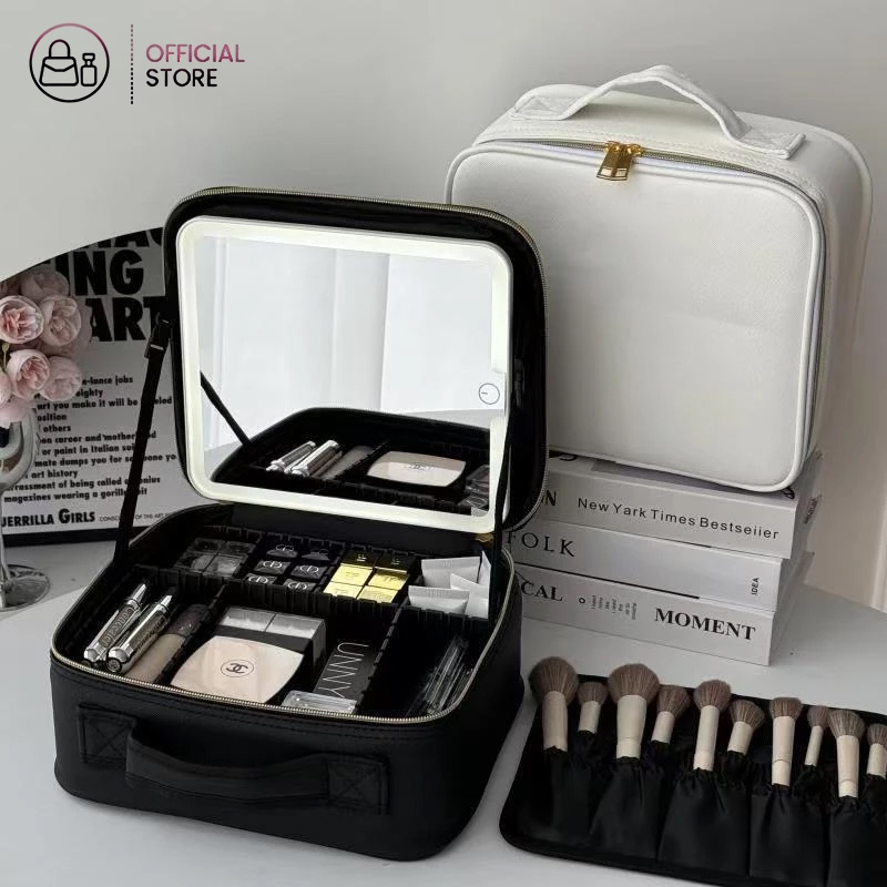 (BẢO HÀNH VỠ) Cốp Đựng Mỹ Phẩm, Cốp Đựng Đồ Trang Điểm, Makeup có Gương Đèn Led