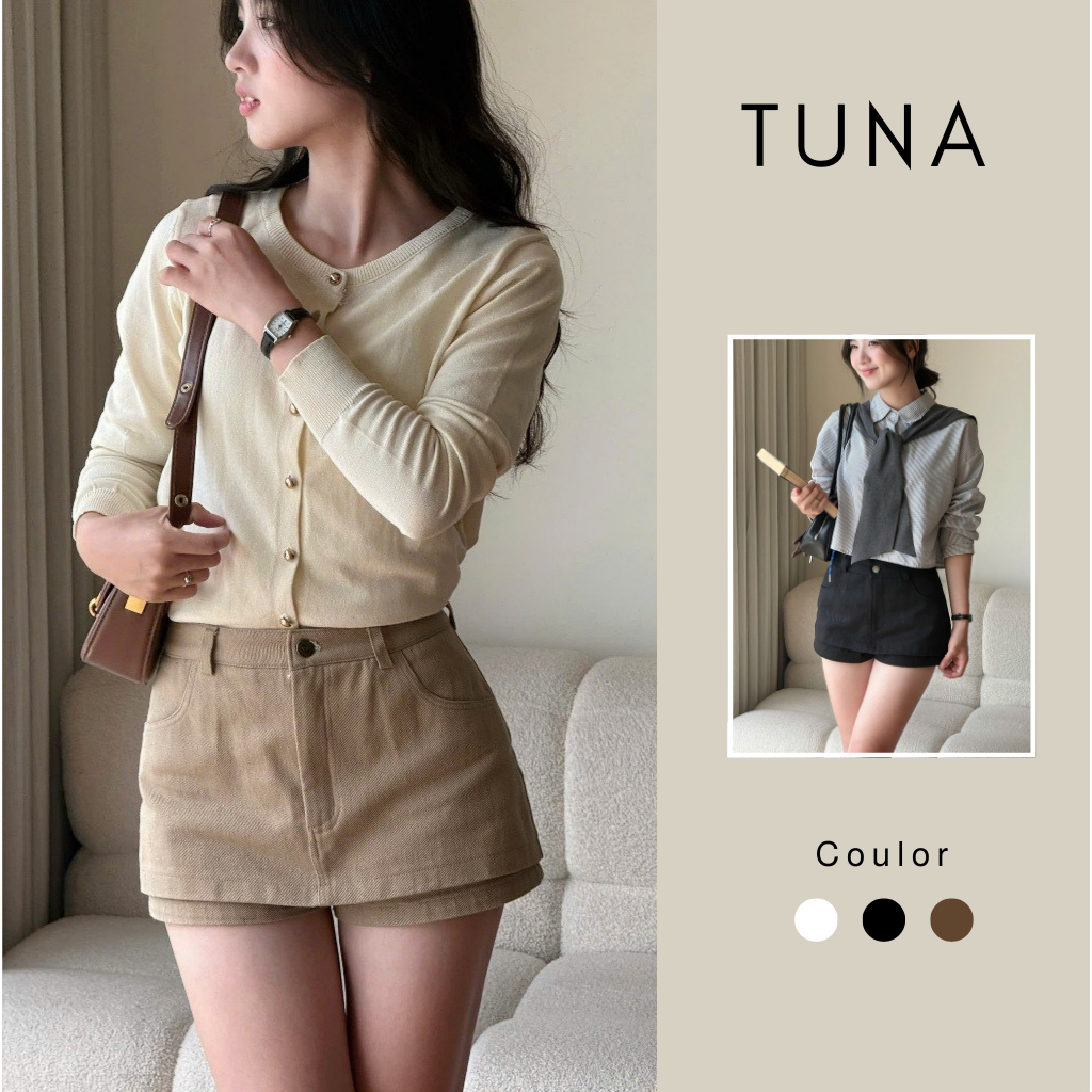 Quần Váy Kaki Chất Vải Jean Dày Dặn Dáng Ngắn Tuna Store | BigBuy360 - bigbuy360.vn