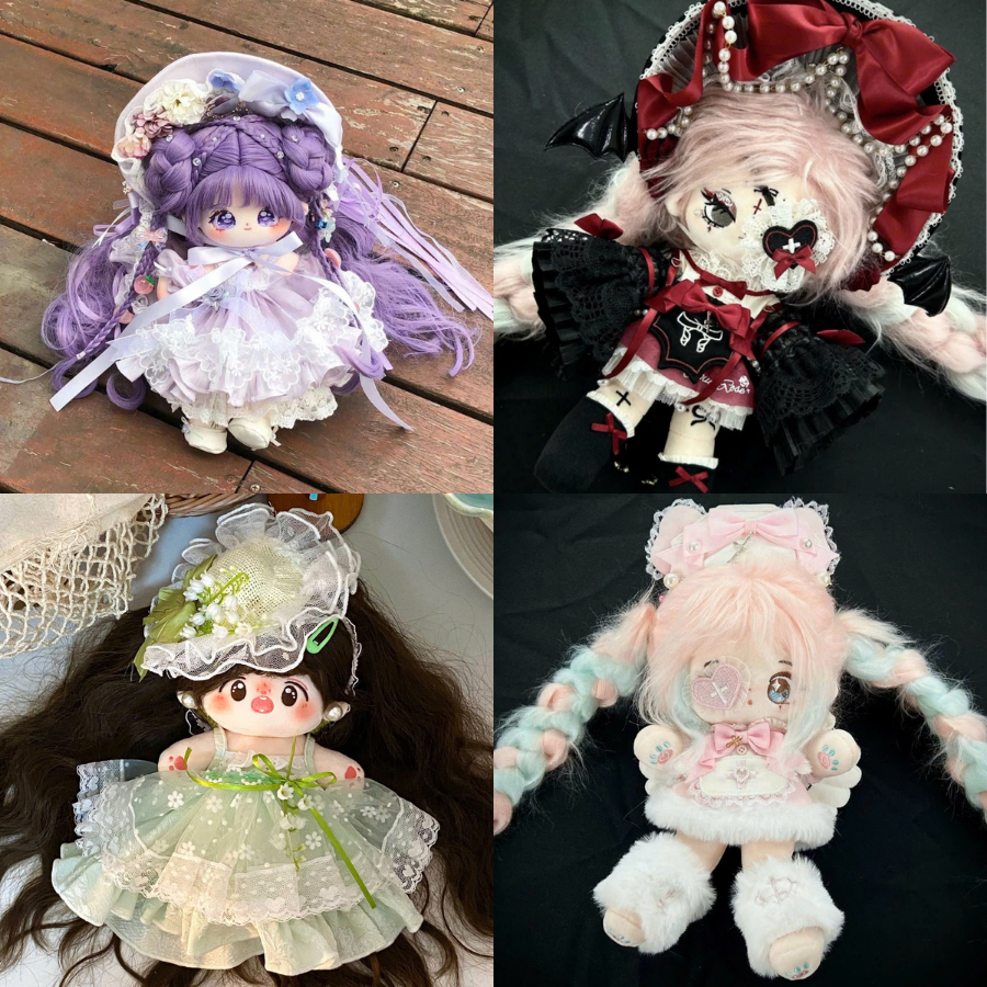 SẴN | Outfit doll 25cm - Quần áo búp bê bông 25cm