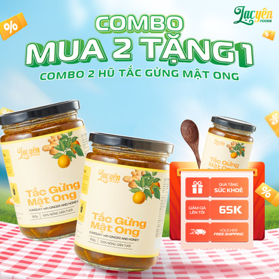 Combo 2 Hũ Tắc Gừng Mật Ong Lạc Yên Foods, Thuần Tự Nhiên, Phù Hợp Cho Gia Đình
