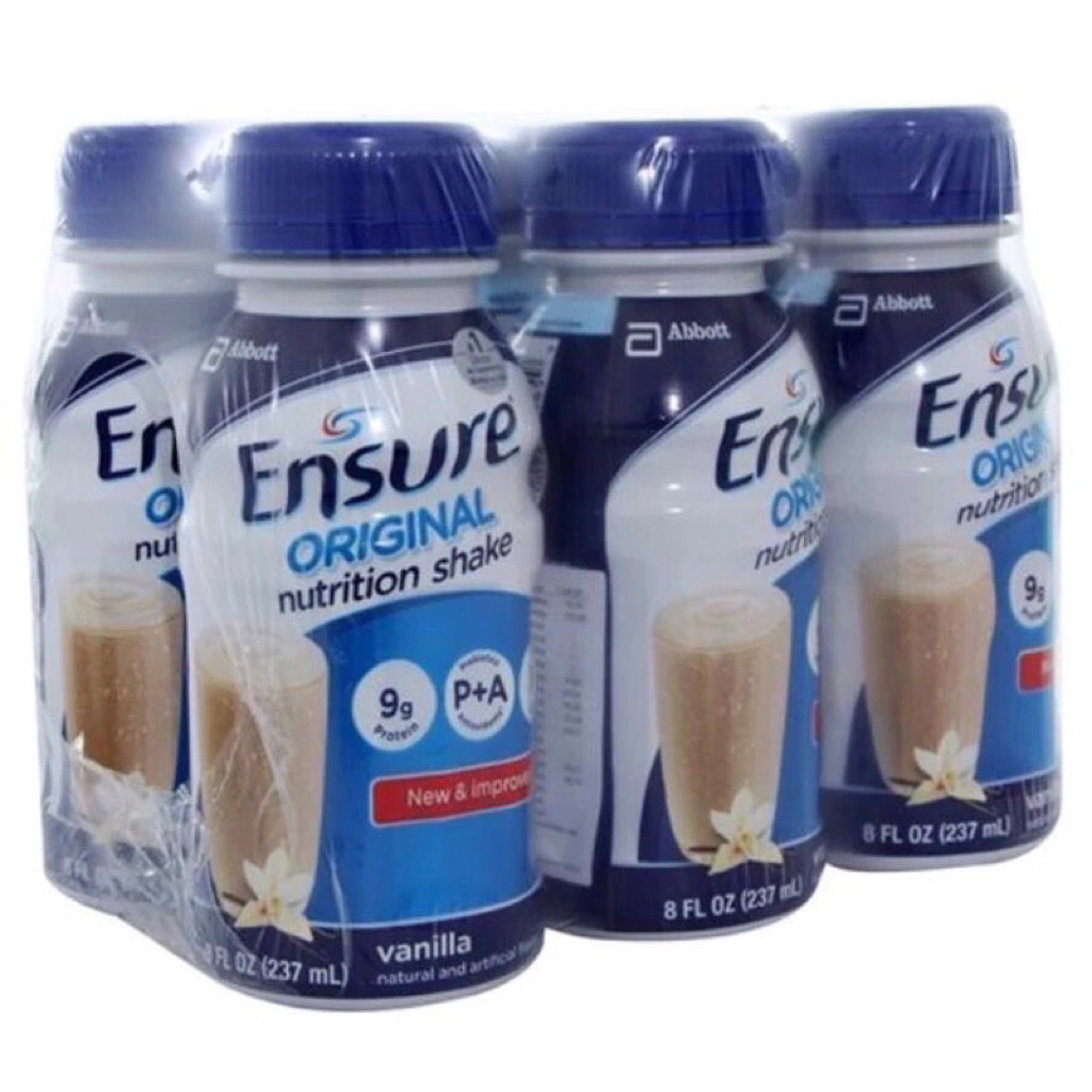 [Hoả tốc] Lốc 6 chai Ensure nước Original/Vigor gold 237ml