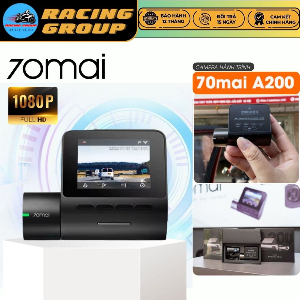 Camera hành trình Ô Tô 70mai A200 Chính Hãng, Ghi Hình Nét, Sử Dụng Công Nghệ Độc Quyền - BH 1 Năm