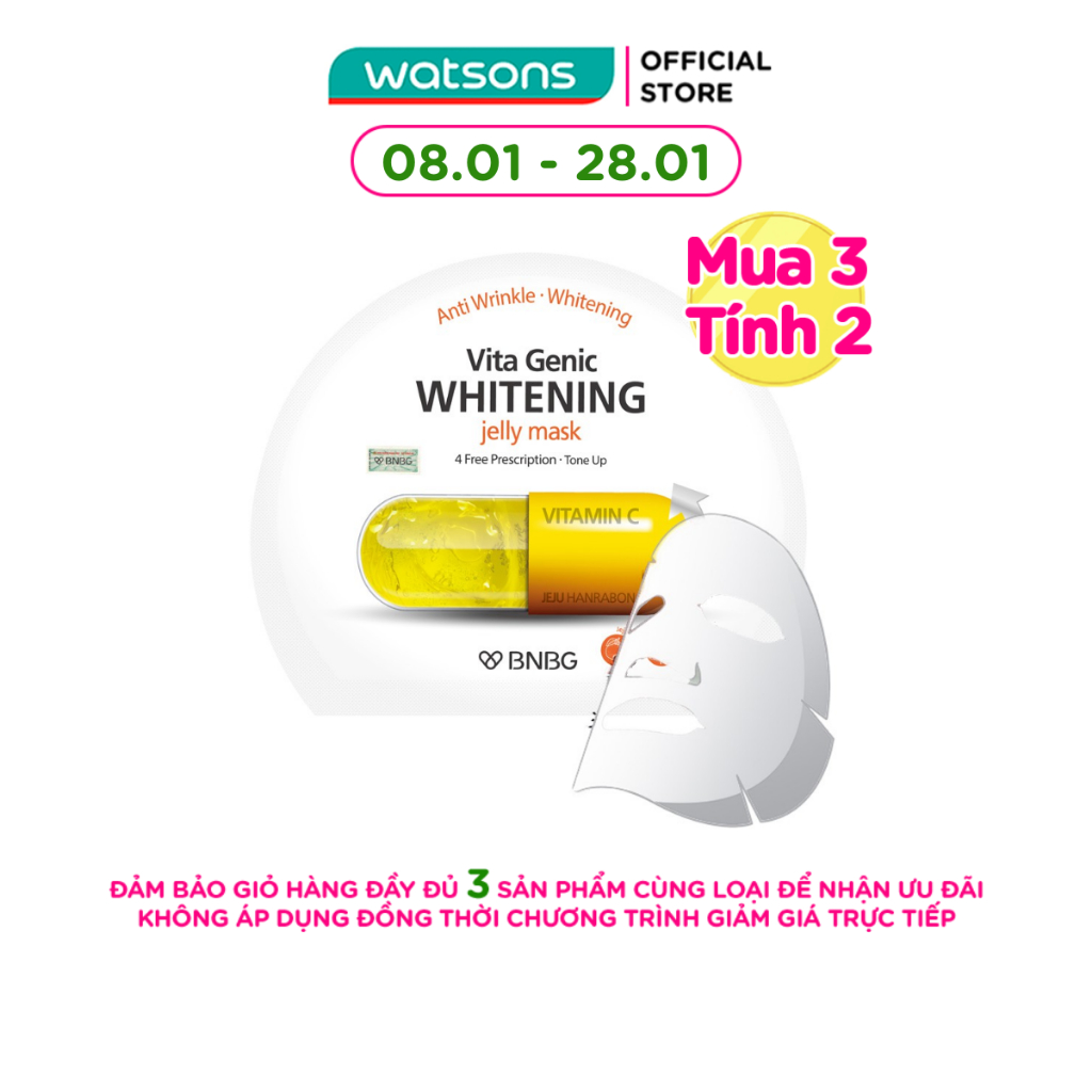 Mặt Nạ BNBG Vita Genic Whitening Jelly Mask Dưỡng Trắng 30ml