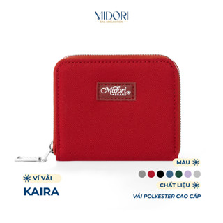 Ví Vải Ngang Nam Nữ KAIRA Bóp Cầm Tay Đựng Tiền Thẻ Nhiều Ngăn Polyester | MIDORI BAG COLLECTION