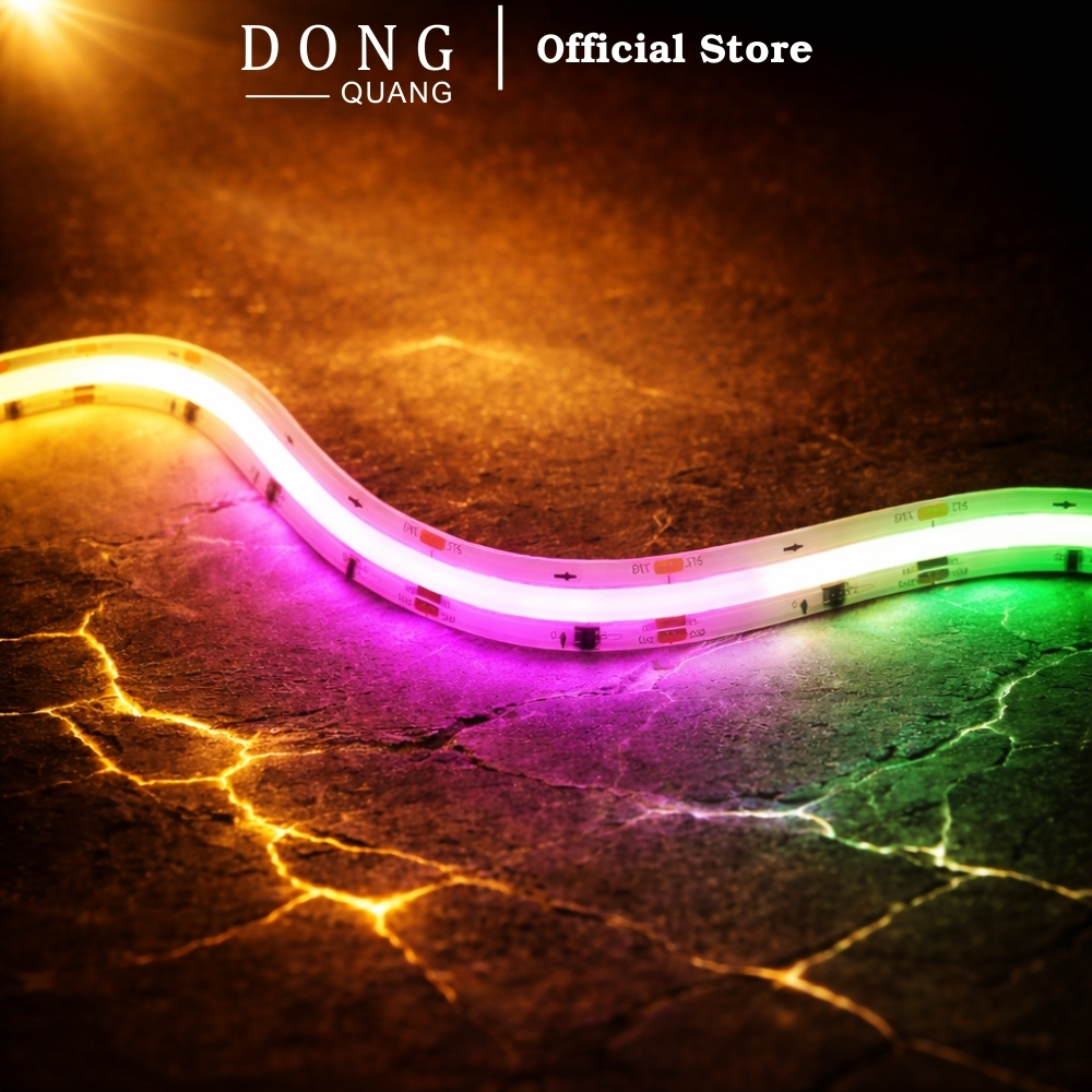 Dây LED ARGB SPI COB 576 LED/m 24V IC WS2811 – Siêu Mịn, Hiệu Ứng Đẹp