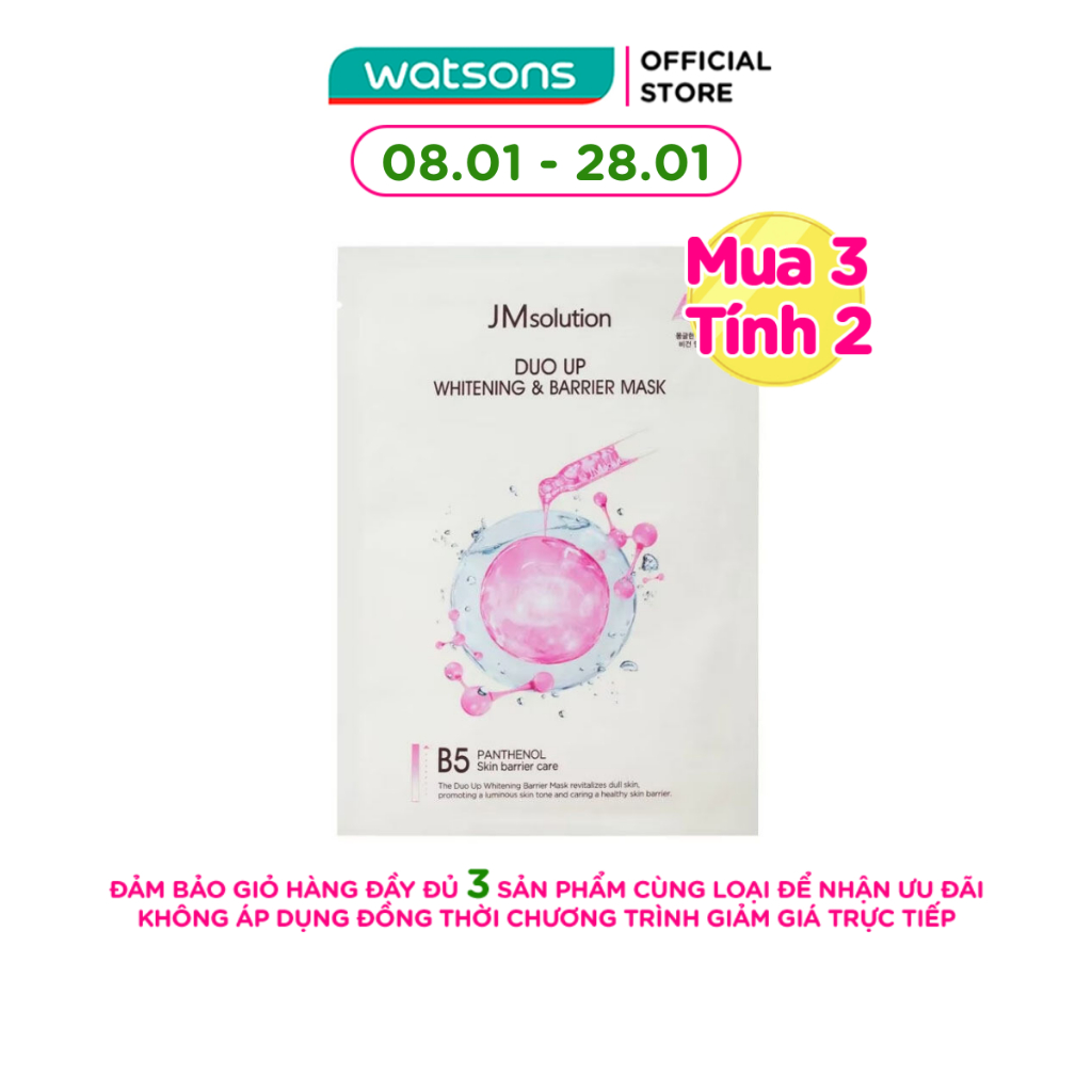 Mặt Nạ JMsolution Duo Up Whitening & Barrier Mask 30ml