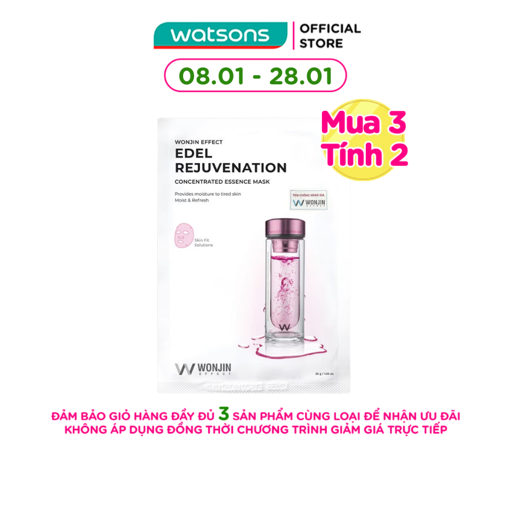Mặt Nạ Wonjin Trẻ Hóa Da Effect Edel Rejuvenation Concentrated Essence Mask 30g