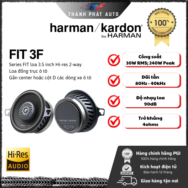 Harman/Kardon Loa Center ô tô FIT 3F Chính Hãng PHÚC GIANG PGI | Loa center | Loa giữa | Loa taplo |