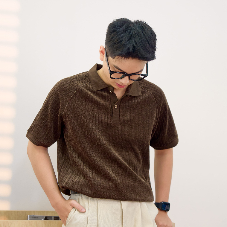 Áo polo nam GUSTA form đẹp vải Pique cotton tay raglan đứng dáng, áo polo nam cao cấp lịch lãm PL31