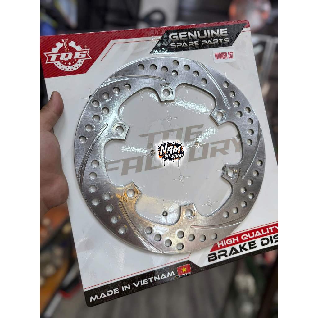 Đĩa thép TQ6 cao cấp 5 lỗ 267mm cho Winner/SH350 (đĩa trước)
