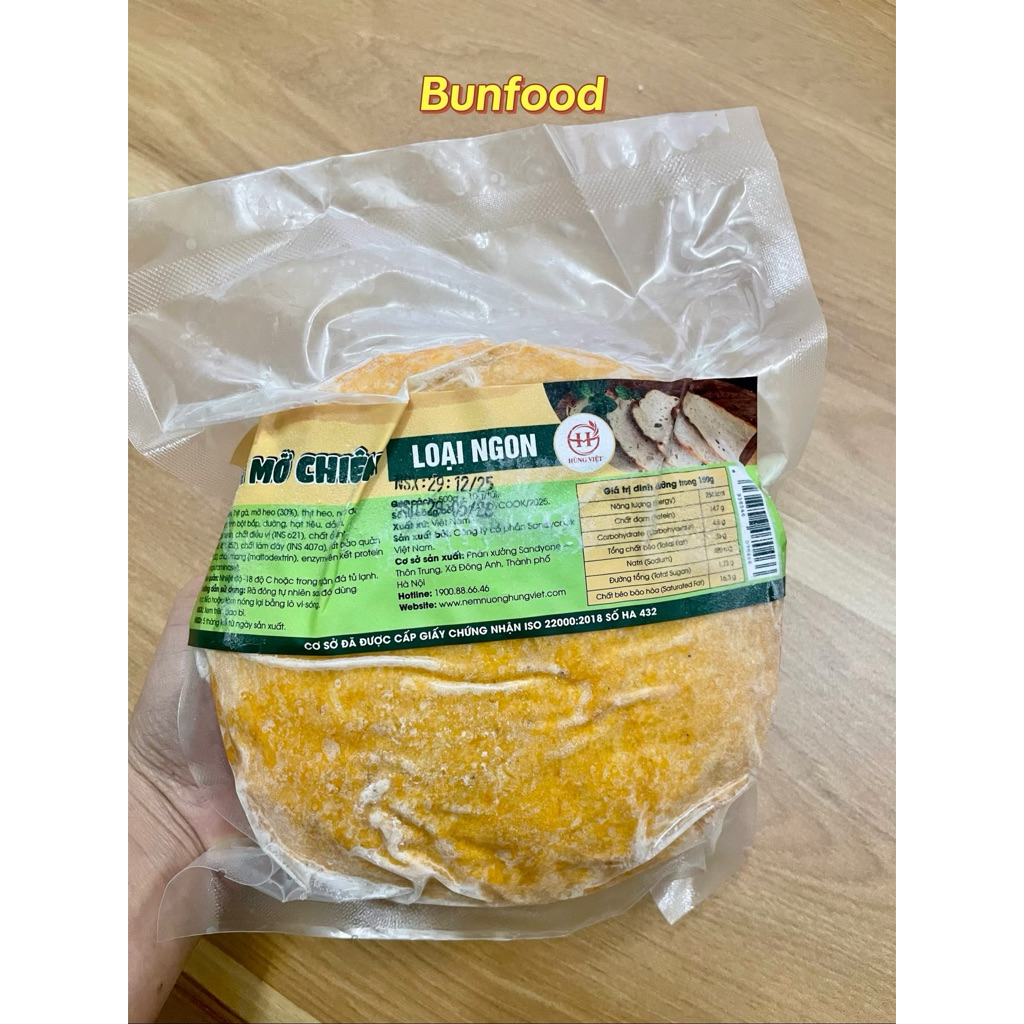 Chả mỡ nướng loại ngon Hùng Việt 500gr ( hoả tốc hà nội )