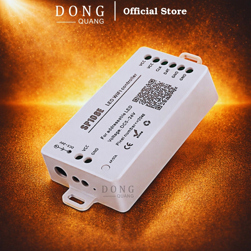 Bộ Điều Khiển LED SP108E WiFi | Điều Khiển Qua App LedShop | Hiệu Ứng Đẹp Cho LED WS2812 WS2811 SK6